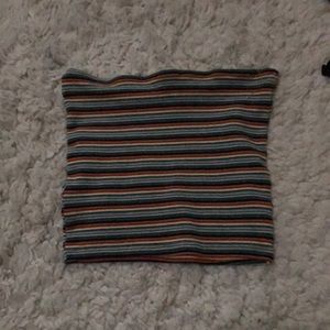 brandy melville rainbow tube top